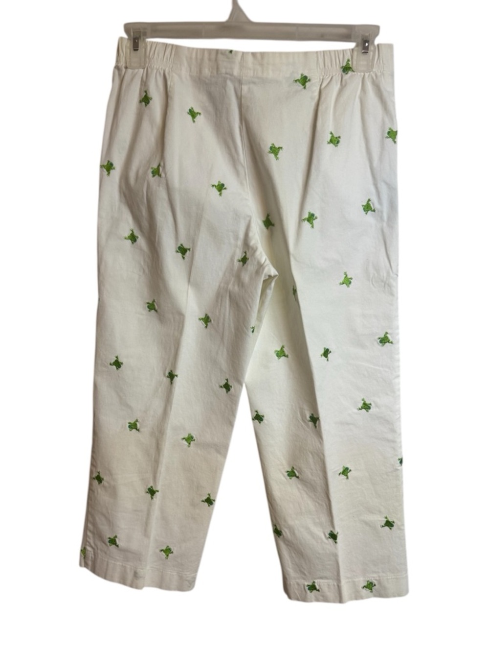 FUN & UNIQUE Capri Pants with Green Frog Embroidery SPRING/SUMMER SZ: 6 #O - Picture 4 of 8